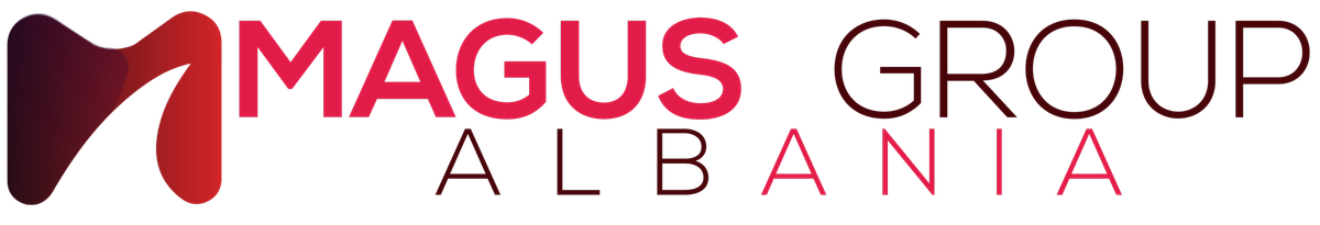 Magus Group Albania: Logo · për sfond të çelët